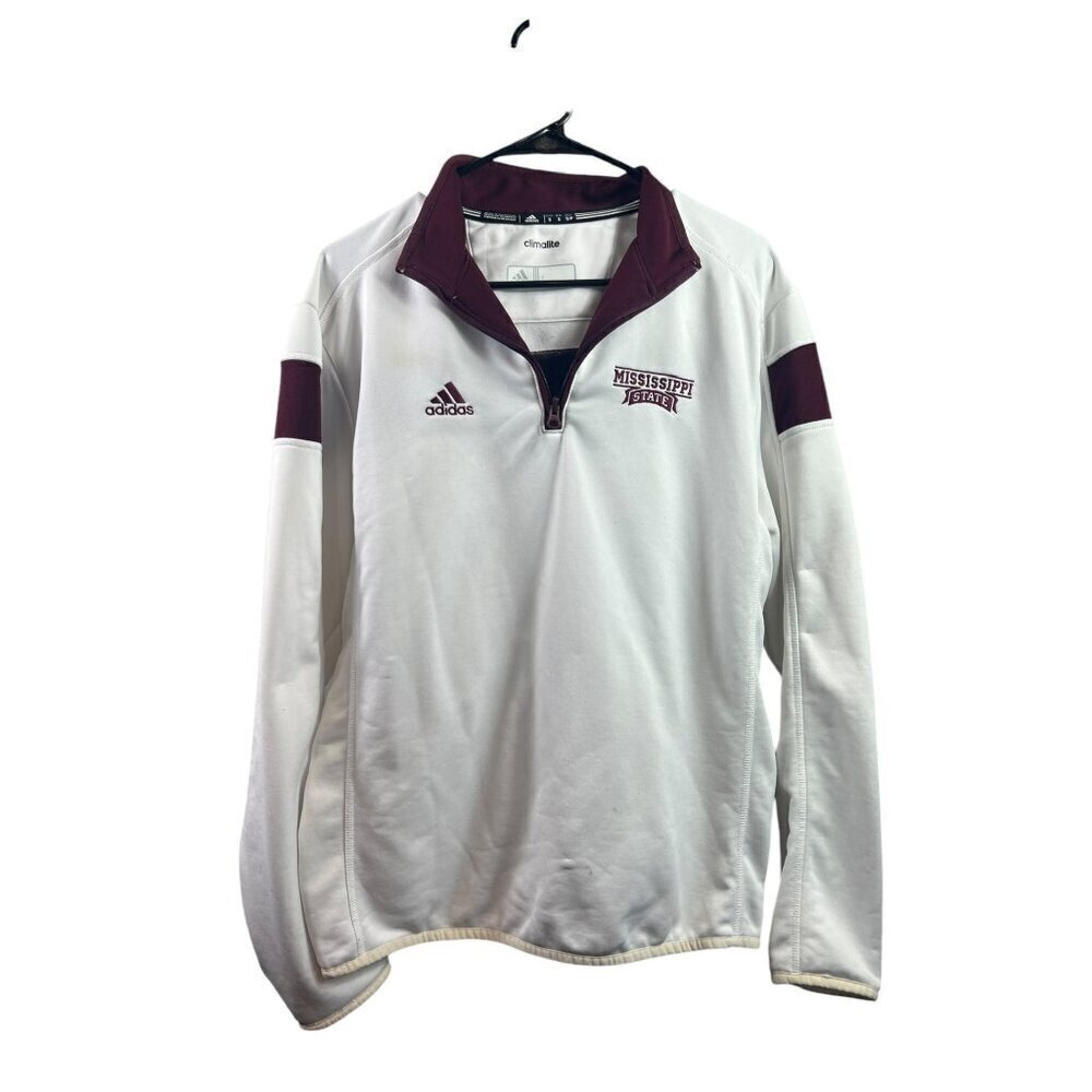 Adidas Mississippi State University Climalite Pullover Sweater